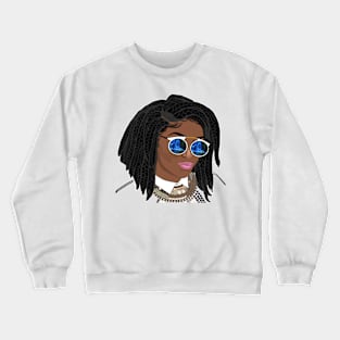 Natural Hair Box Braids 1 Crewneck Sweatshirt